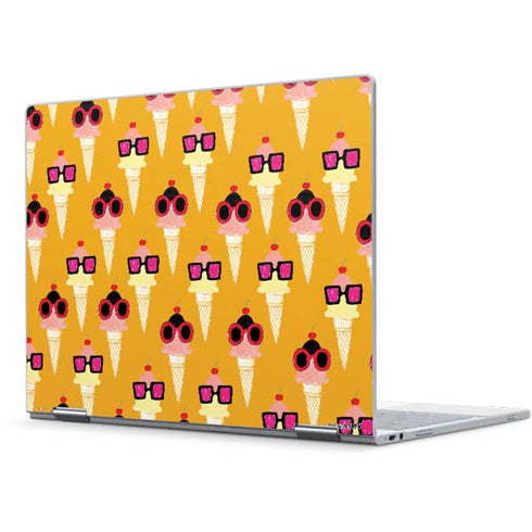 Bouffants and Broken Hearts Ice Cream with Shades Pixelbook Skin